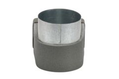 Thermoduct lepe hoekstuk 170mm x 80mm naar Ø 160mm