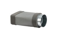 Thermoduct verloopstuk 220x80 mm naar diameter 160 mm