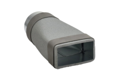 Thermoduct verloopstuk 220x80 mm naar diameter 160 mm