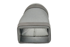 Thermoduct verloopstuk 220x80 mm naar diameter 125 mm
