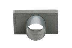 Thermoduct einddeksel 220x80 mm met aansluiting diameter 80 mm