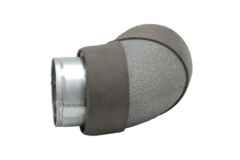 Thermoduct bocht diameter 80 mm 90 graden (niet safe)