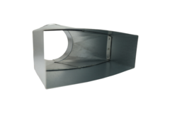 Verloopstuk 220x80 mm naar diameter 150 mm tbv instortkanaal