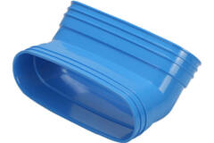 Wavin Ventiza bocht 45 graden PVC ovaal 235x80 mm verticaal M/M