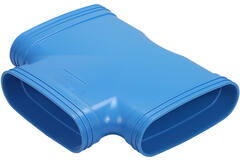 Wavin Ventiza T-stuk 90 graden PVC ovaal 235x80 mm M/M/M