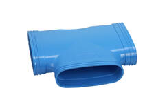Wavin Ventiza T-stuk 90 graden PVC ovaal 235x80 mm M/M/M