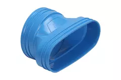 Wavin Ventiza verloop PVC ovaal 235x80 mm naar 160 mm M/M
