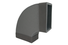 Thermoduct bocht 90 graden 170x80 horizontaal tbv instortkanaal