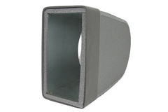 Thermoduct lepe hoekstuk enkel symetrisch 220x80 mm naar diameter 150 mm