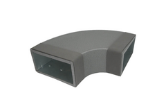 Thermoduct instortbocht 90 graden 300x80 mm horizontaal
