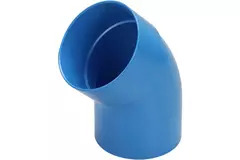 Wavin Ventiza bocht 45 graden PVC rond met diameter 125 mm M/S