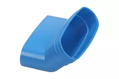 Wavin Ventiza bocht 45 graden PVC ovaal 195x80 mm verticaal M/S