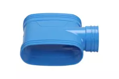 Wavin Ventiza T-stuk PVC ovaal 195x80 mm M/M/M