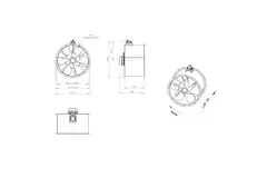 Axiaal 1000 mm kanaalventilator - AL 1000 D6 03 CFG