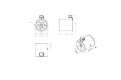 Axiaal 315 mm kanaalventilator - AL 315 D2 03 CFG