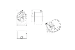 Axiaal 500 mm kanaalventilator - AL 500 D4 01 CFG