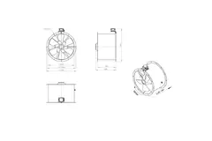 Axiaal 630 mm kanaalventilator - AL 630 D4 03 CFG