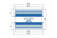 Duco aansluitstuk met rubber D160-D160 (M/M)