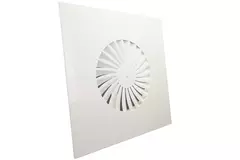 Wervelrooster vaste lamellen 400mm vierkant - SWS 400 RAL 9016
