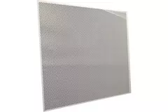 Geperforeerde plafondplaat 600 x 600 mm voor inleg in systeemplafonds - RAL9010