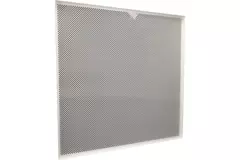 Geperforeerde plafondplaat 600 x 600 mm voor inleg in systeemplafonds - RAL9010