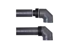 Ubbink Aerfoam 45 graden bocht 125 mm
