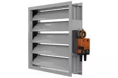 Maxivent demper met actuator voor M4512 horizontaal low profile links - DAL