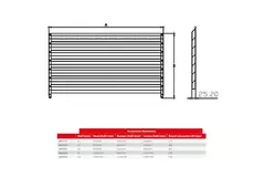 Maxivent by Econox lamellenrooster voor M4512 horizontaal - LV