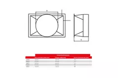 Maxivent ronde connector voor M4020 horizontaal - RC