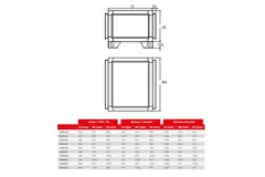 Maxivent koudwaterbatterij 34,49 kW voor M4555 horizontaal low profile - CCW2