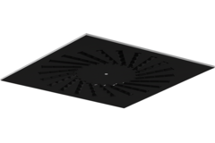 Wervelrooster staal met verstelbare deflectoren – 400x400 mm – RAL 9005