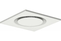 Plafondrooster staal ronde luchtuitlaat voor toe- en afvoer 595x595 mm – 200 mm – RAL 9010