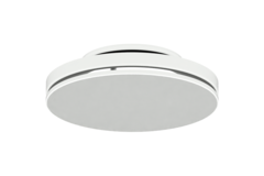 Plafondrooster staal met ronde uitblaas – 200 mm – RAL 9016