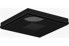 Geperforeerd plafondrooster voor toe- en afvoer 595x595 mm – 250 mm – RAL 9005