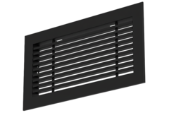 Staafrooster aluminium – met klemveren – 800x100 mm – RAL 9005
