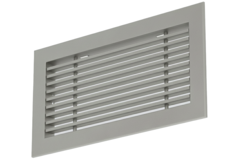 Staafrooster aluminium – met klemveren – 800x100 mm – Geanodiseerd aluminium
