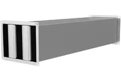 Geluidsdemper voor rechthoekige VAV 200x100 mm