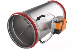 Ronde VAV variabele volumeregelaar enkelwandig MP-BUS diameter 100 mm