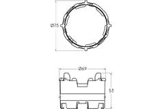 Ubbink Air Excellent 23C Click-Seal Ring - 10 stuks