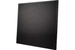 Geperforeerde plafondplaat 600 x 600 mm voor inleg in systeemplafonds - RAL9005 30% glans