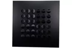 Multinozzle plafondrooster 596x596mm - MN36 RAL 9005 30% glans