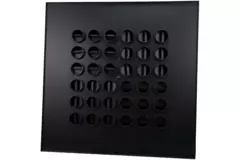 Multinozzle plafondrooster 596x596mm - MN36 RAL 9005 30% glans