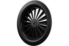 ClimaConnect wervelrooster rond 125 mm centrale schroef - SWR125 RAL9005 30% glans