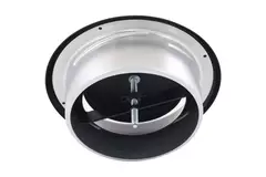 Ventilatie afvoer ventiel 100mm metaal - E-DVS100 RAL 9005 30% glans