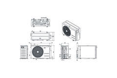 LG ARTCOOL AI AIR Mat Zwart Dual Interver airco R32 2,5 kW set