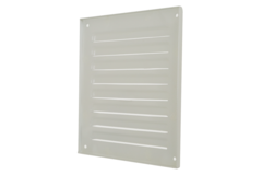Buitenrooster vierkant 150x150mm aluminium - RAL9010