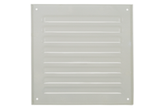 Buitenrooster vierkant 150x150mm aluminium - RAL9010