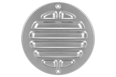 Buitenrooster rond 80mm aluminium - geanodiseerd aluminium