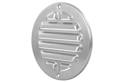 Buitenrooster rond 80mm aluminium - geanodiseerd aluminium