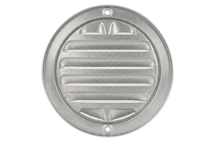 Buitenrooster rond 80mm aluminium - geanodiseerd aluminium